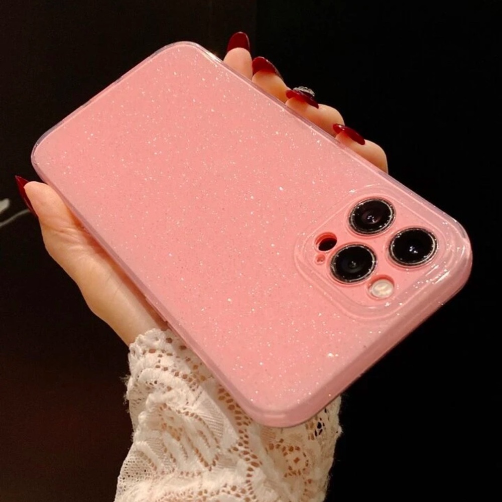 iPhone 13 Pink Glitter Case